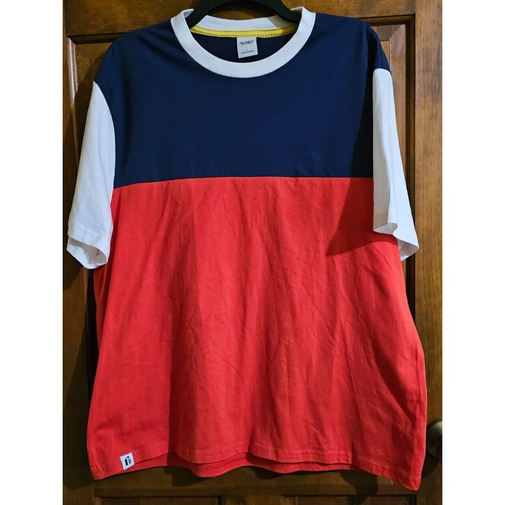 BONOBOS Fielder T-Shirt Mens L Short Sleeve Multi Color‎ Cotton Casual Crew Neck